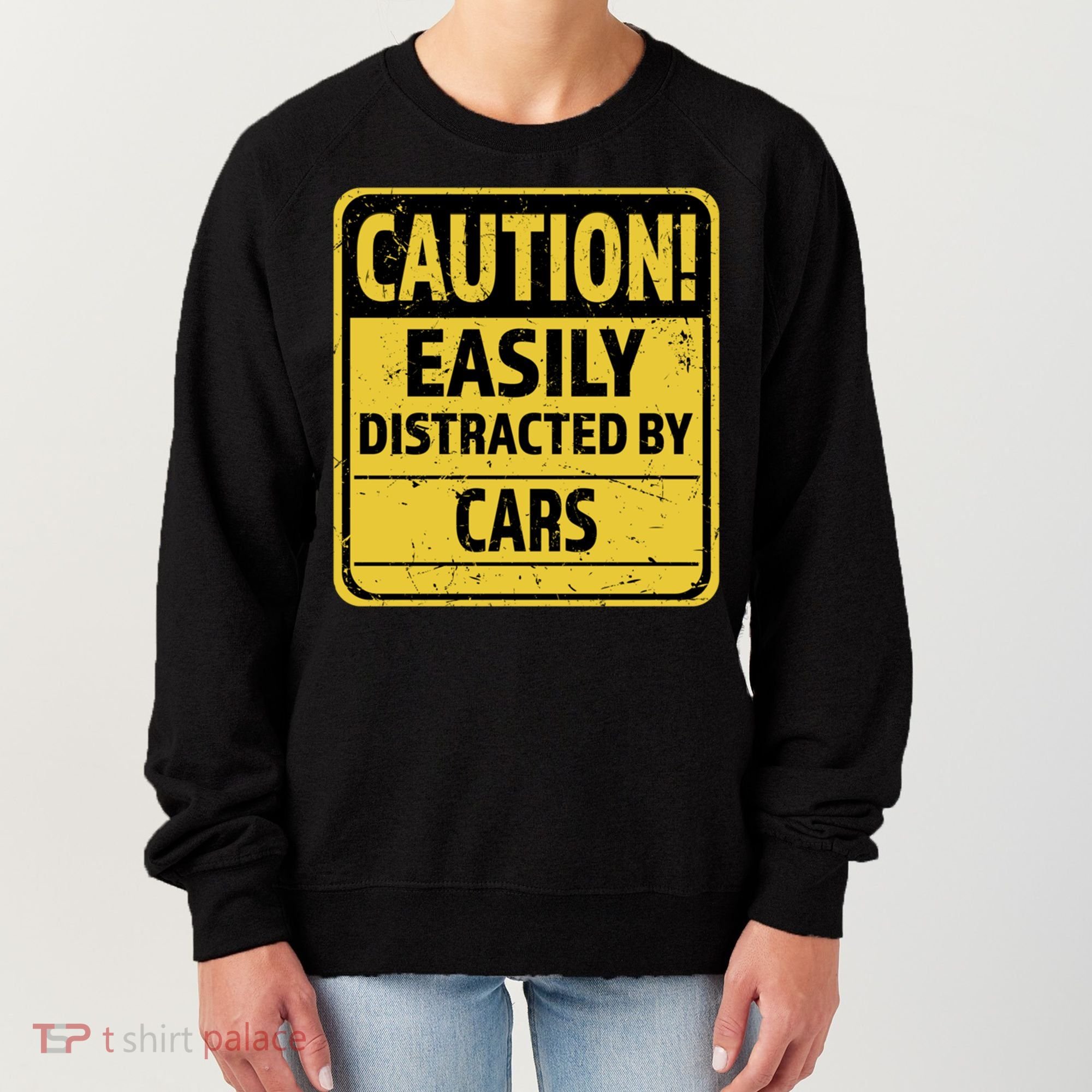 Caution I Like To Talk About Cars Gift Car Lover Gift Women's Sweatshirt