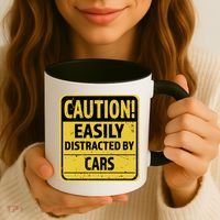 Caution I Like To Talk About Cars Gift Car Lover Gift Coffee Mug thumb 3
