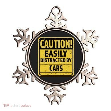 Caution I Like To Talk About Cars Gift Car Lover Gift Ornament