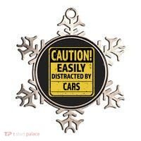 Caution I Like To Talk About Cars Gift Car Lover Gift Ornament thumb 0