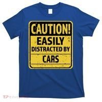 Caution I Like To Talk About Cars Gift Car Lover Gift T-Shirt thumb 0