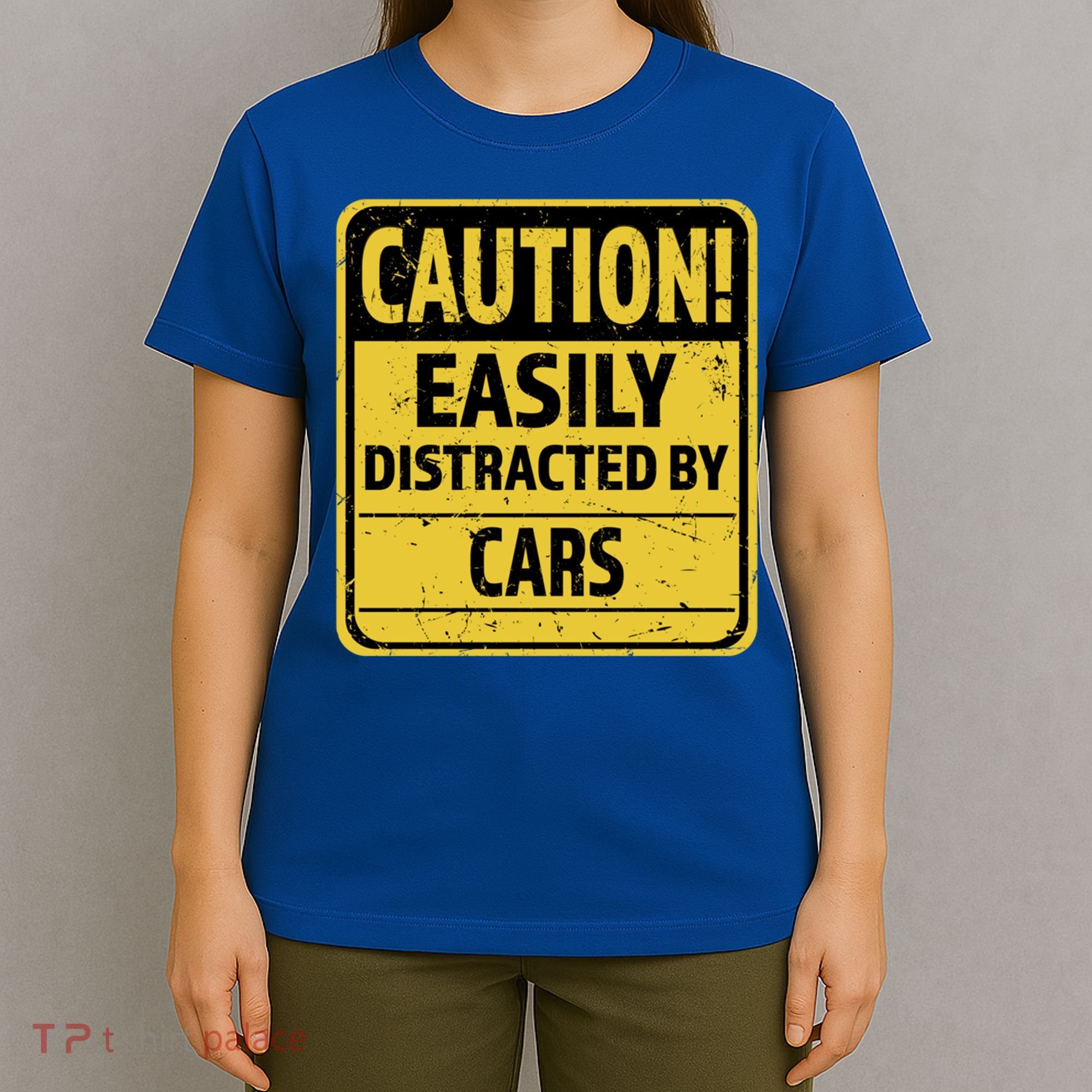 Caution I Like To Talk About Cars Gift Car Lover Gift T-Shirt