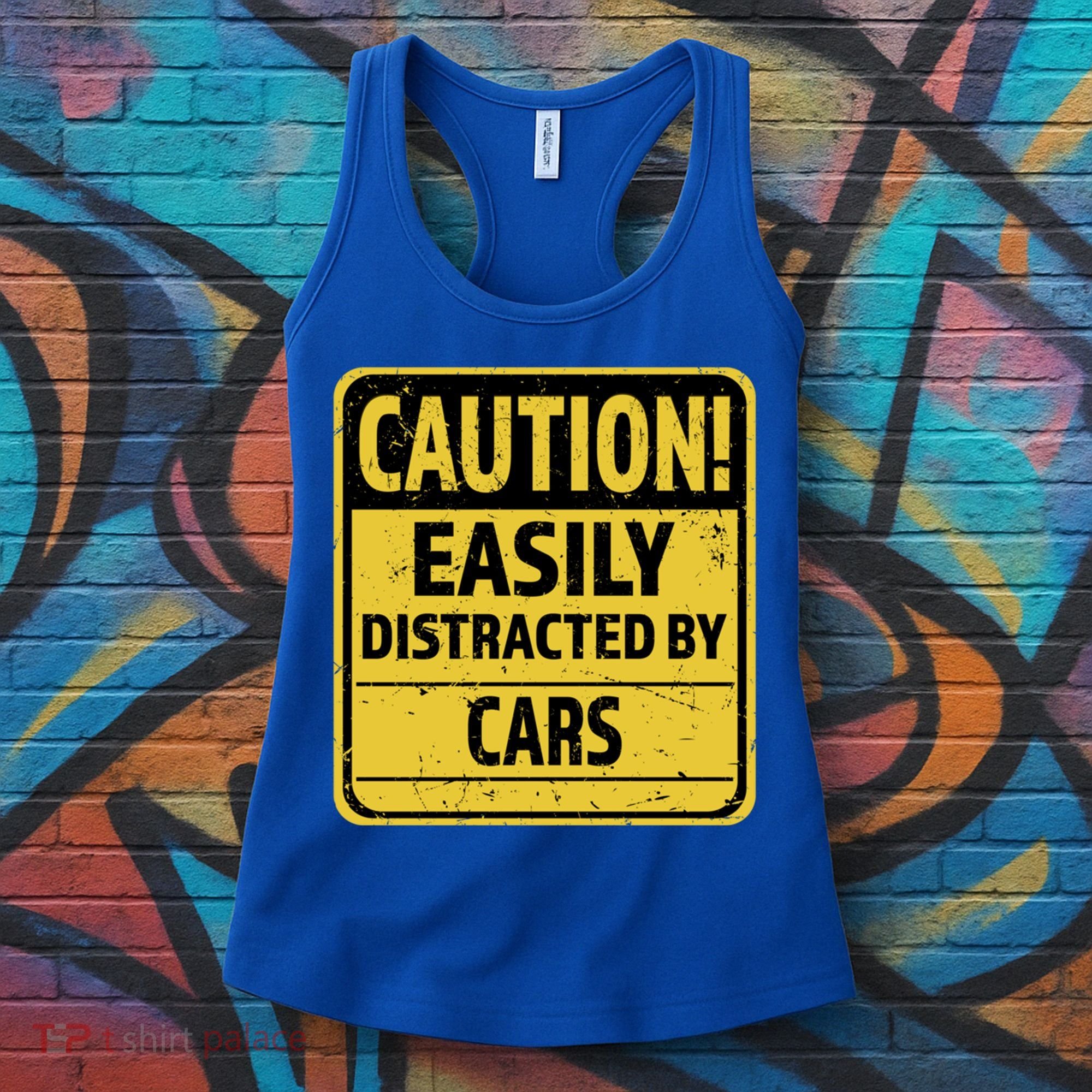 Caution I Like To Talk About Cars Gift Car Lover Gift Women's Tank Top