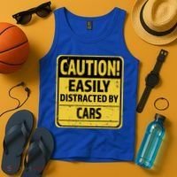 Caution I Like To Talk About Cars Gift Car Lover Gift Tank Top thumb 4