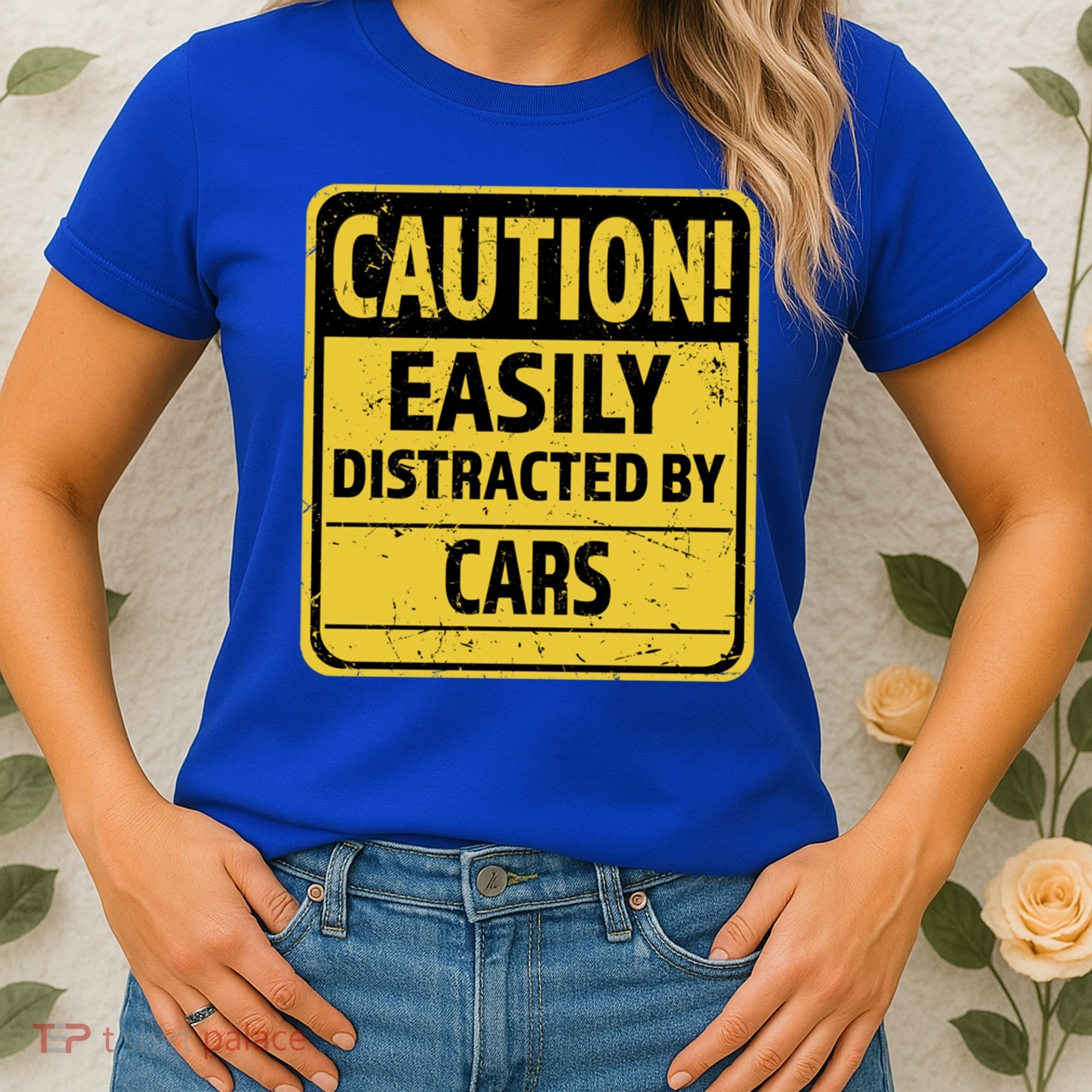 Caution I Like To Talk About Cars Gift Car Lover Gift Women's T-Shirt