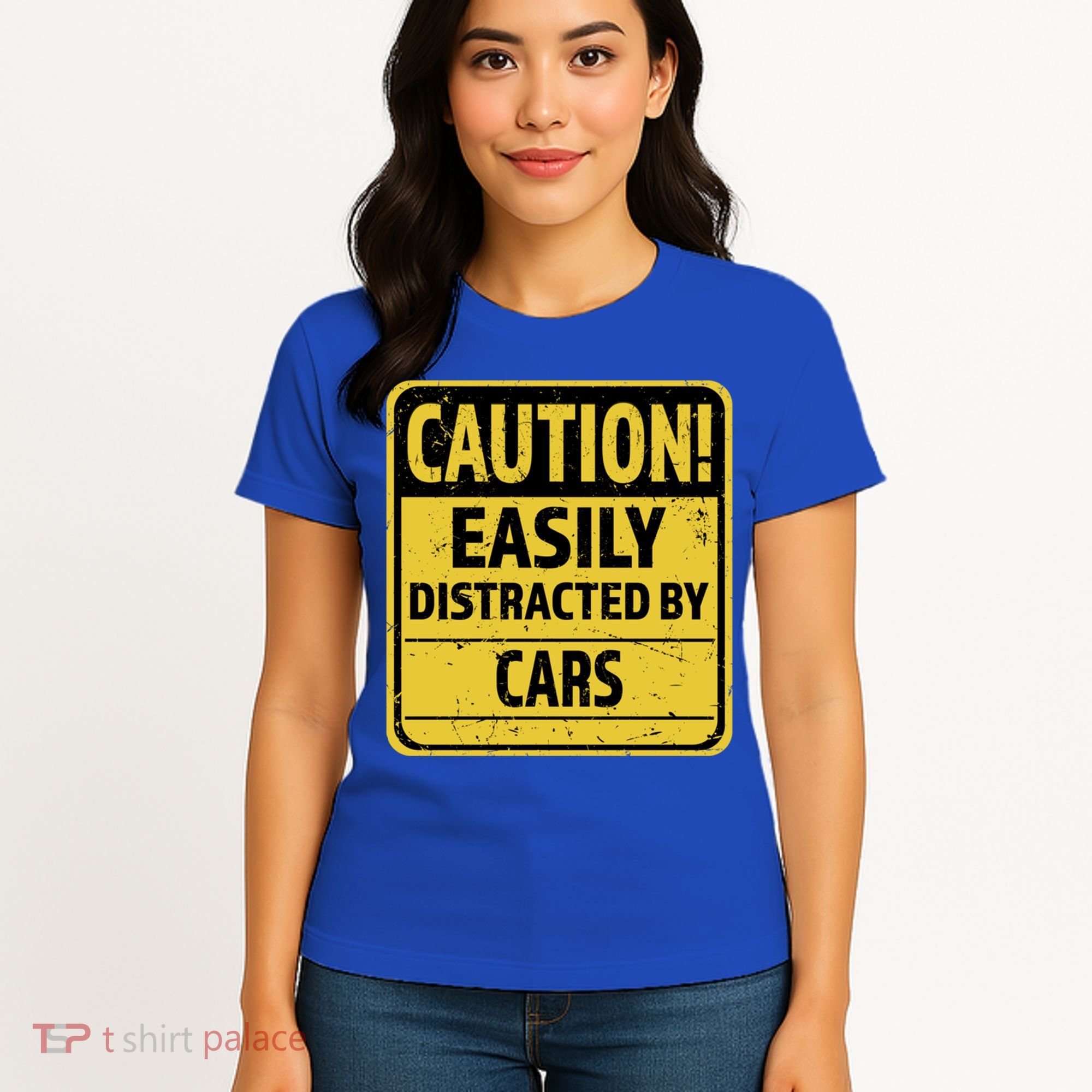 Caution I Like To Talk About Cars Gift Car Lover Gift Women's T-Shirt