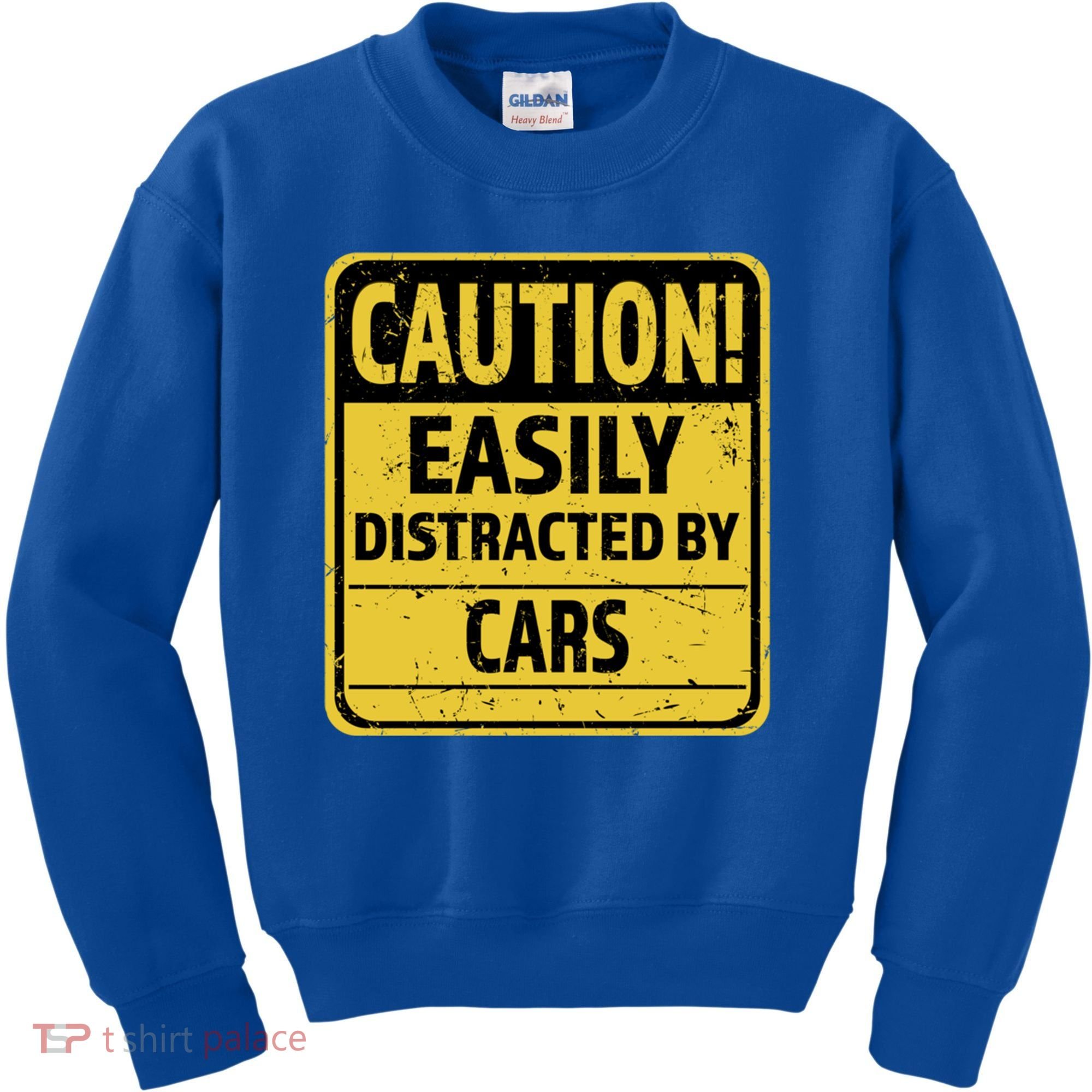 Caution I Like To Talk About Cars Gift Car Lover Gift Kids Sweatshirt