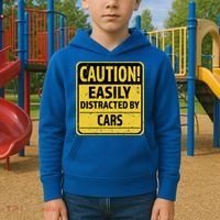 Caution I Like To Talk About Cars Gift Car Lover Gift Kids Hoodie thumb 2