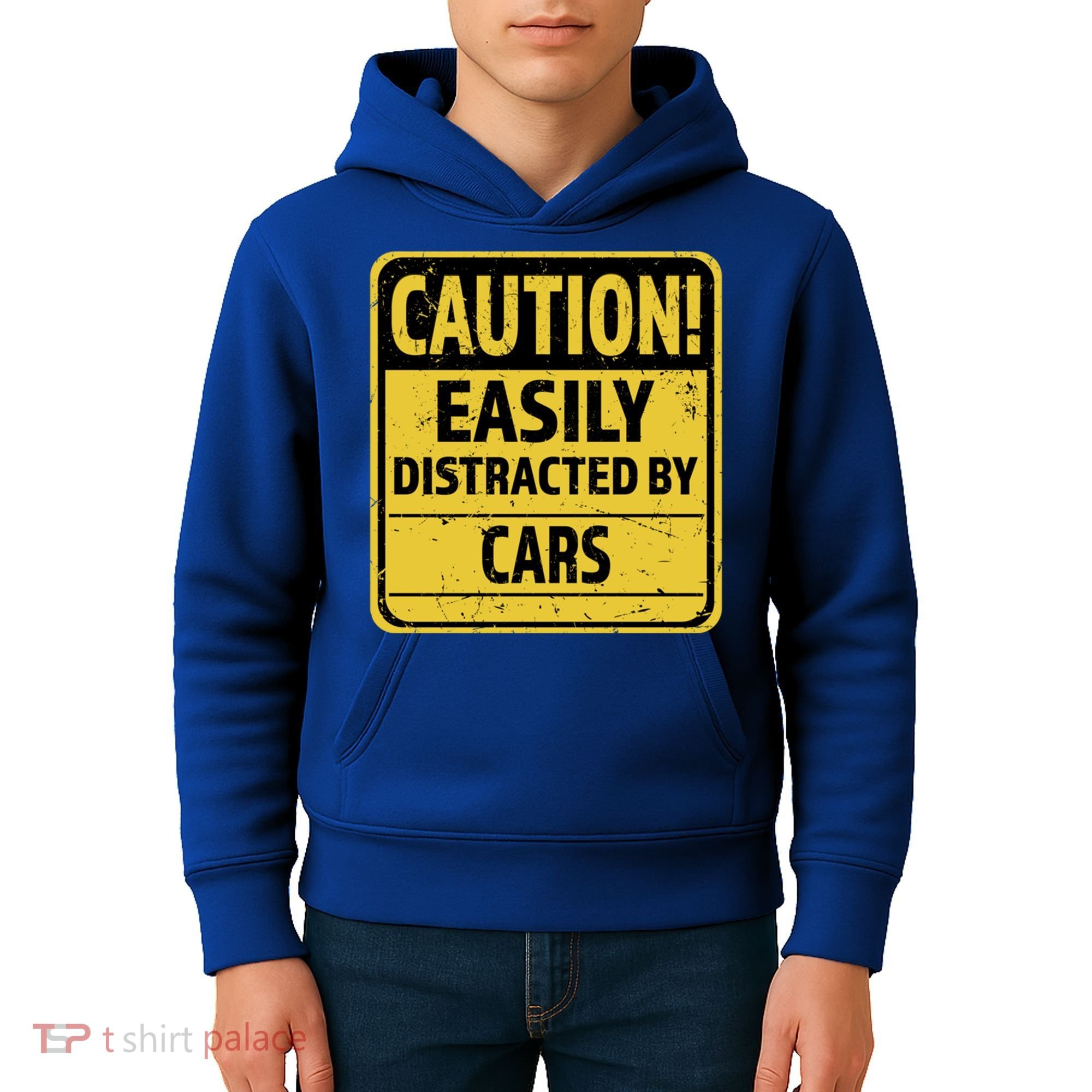 Caution I Like To Talk About Cars Gift Car Lover Gift Kids Hoodie