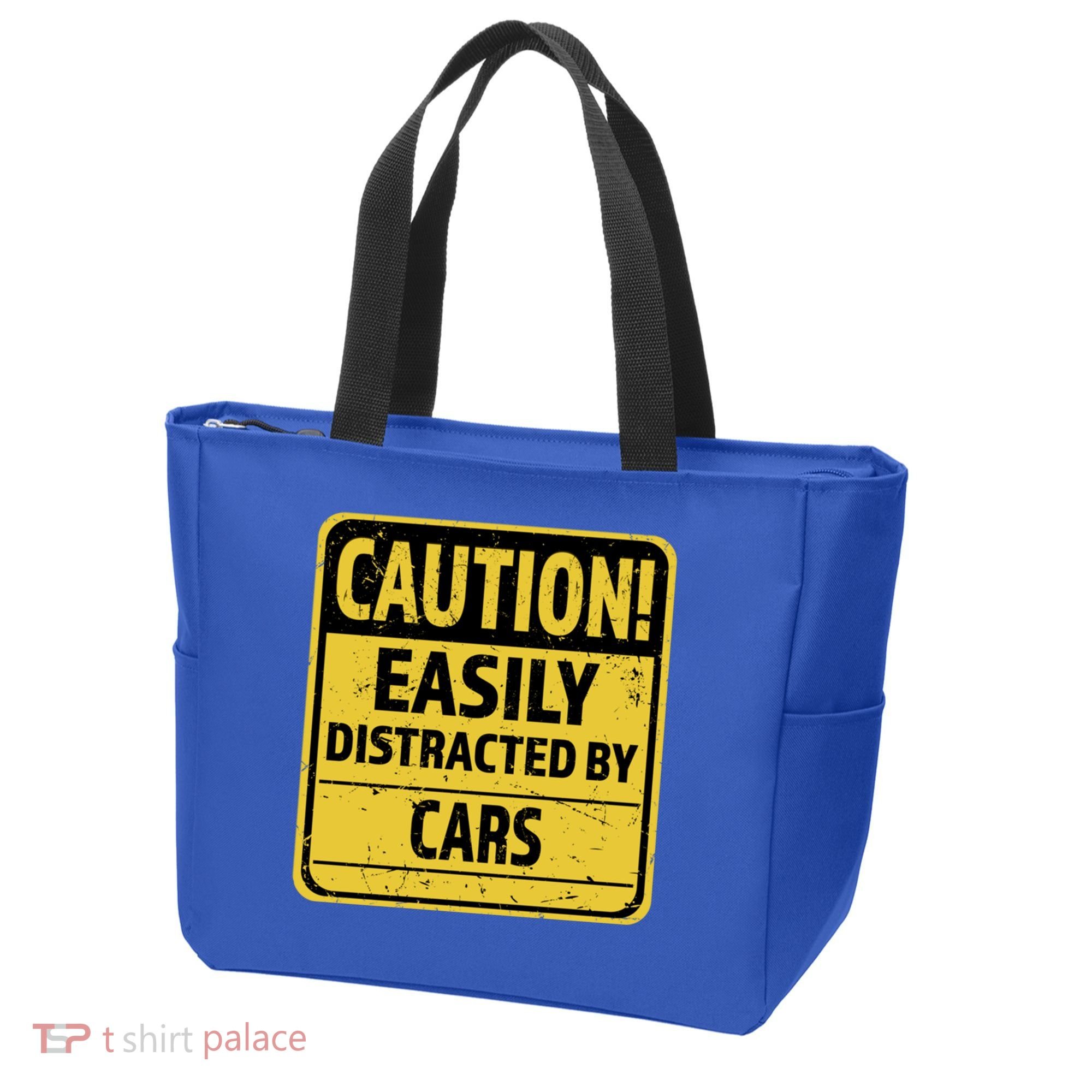 Caution I Like To Talk About Cars Gift Car Lover Gift Tote Bag