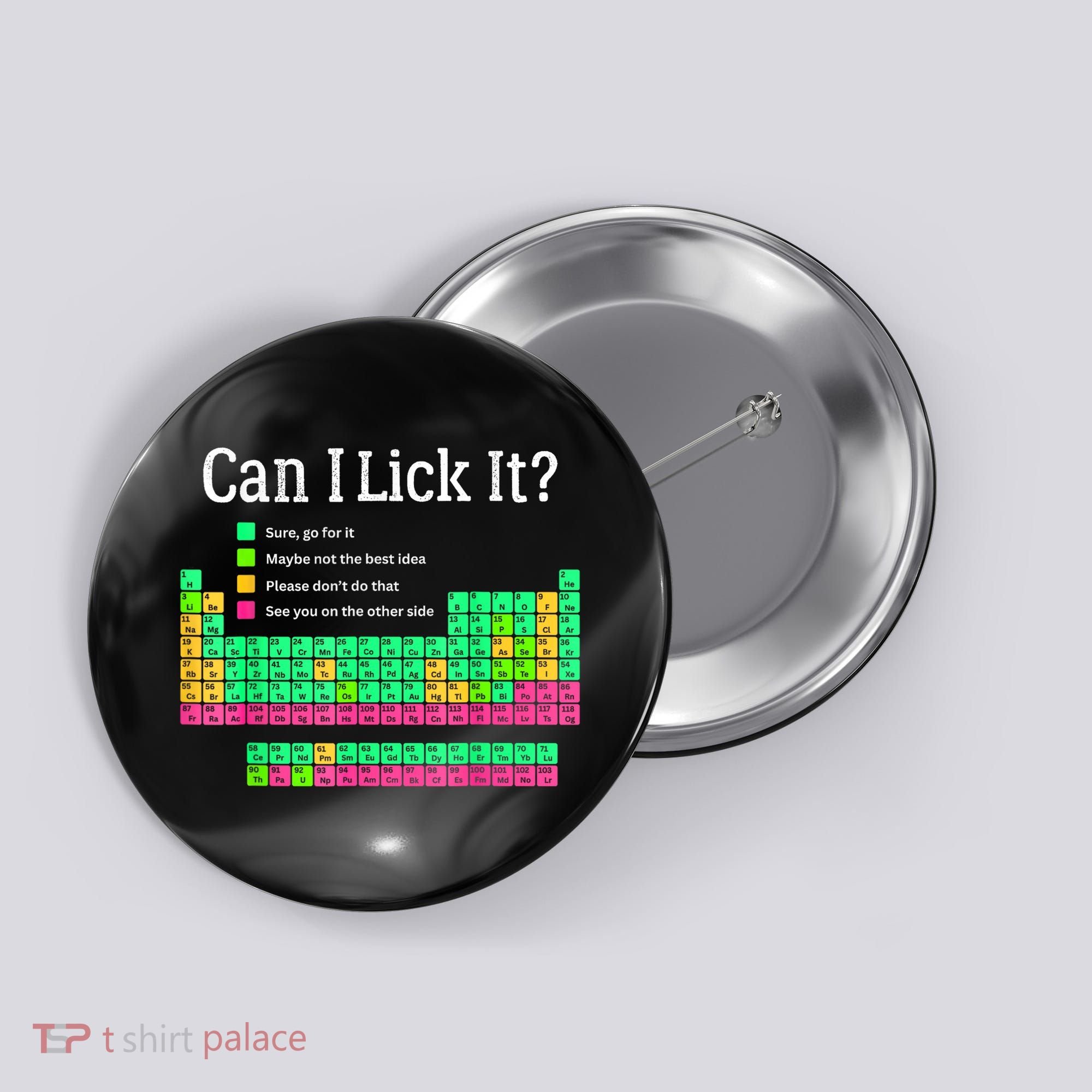 Can I Lick It Periodic Table Teacher Button