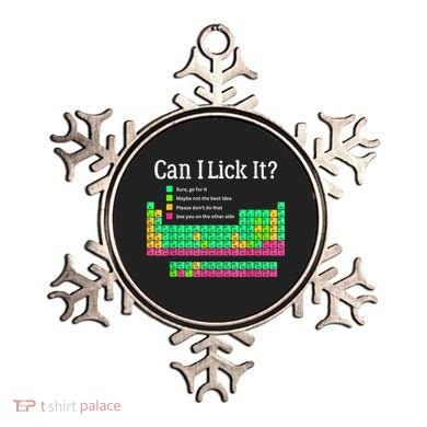 Can I Lick It Periodic Table Teacher Ornament