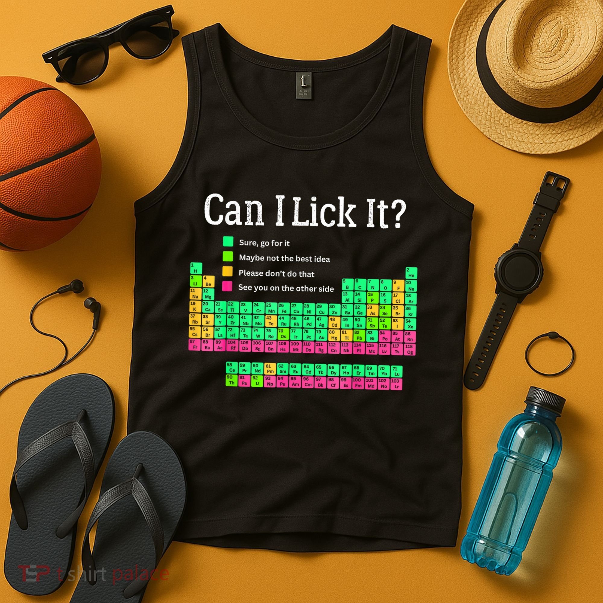 Can I Lick It Periodic Table Teacher Tank Top