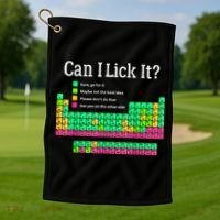 Can I Lick It Periodic Table Teacher Golf Towel thumb 1
