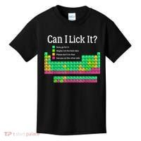 Can I Lick It Periodic Table Teacher Kids T-Shirt thumb 0