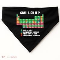 Can I Lick It Periodic Table Boy Girl Teacher Student  USA-Made Doggie Bandana thumb 0