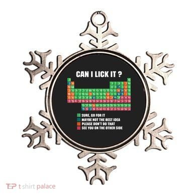 Can I Lick It Periodic Table Boy Girl Teacher Student  Ornament