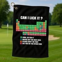 Can I Lick It Periodic Table Boy Girl Teacher Student  Golf Towel thumb 1