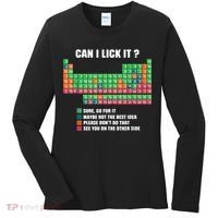 Can I Lick It Periodic Table Boy Girl Teacher Student  Women's Long Sleeve Shirt thumb 0