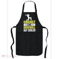 Cricket It’s Like Baseball But Cooler Funny Cricket Player Apron thumb 0