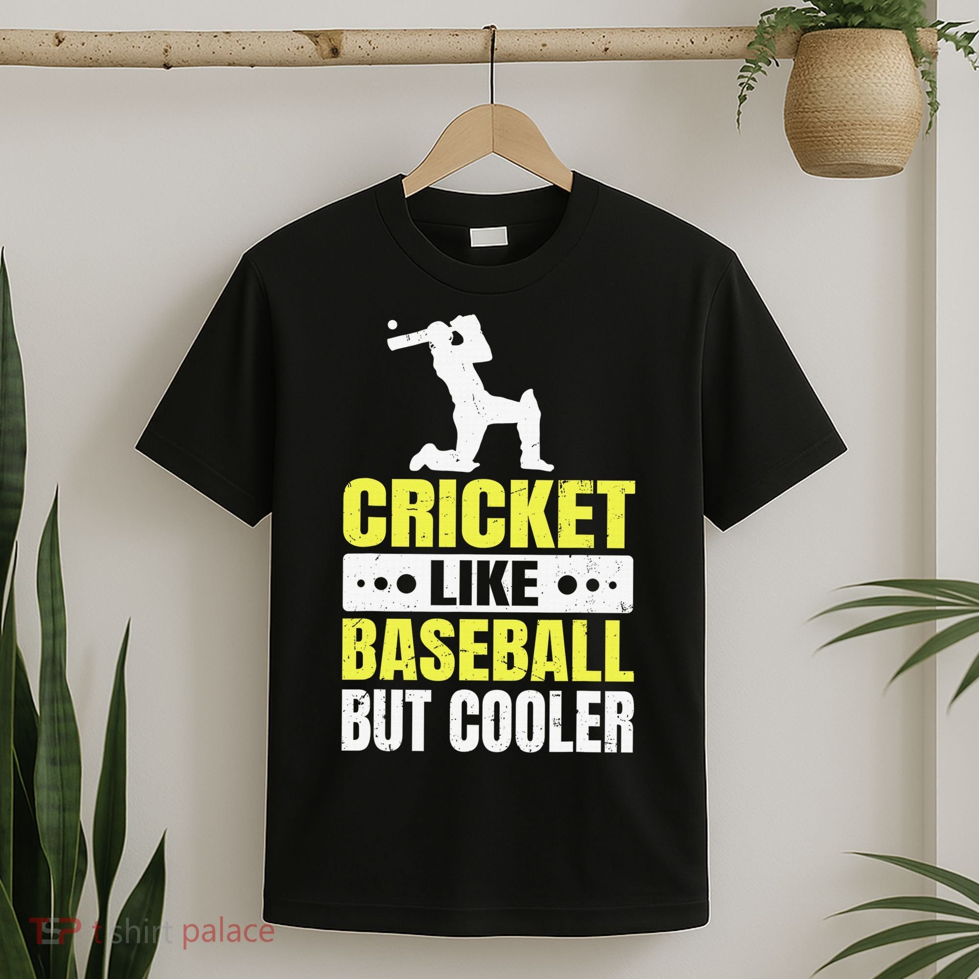 Cricket It’s Like Baseball But Cooler Funny Cricket Player T-Shirt