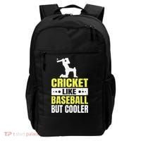 Cricket It’s Like Baseball But Cooler Funny Cricket Player Backpack thumb 0