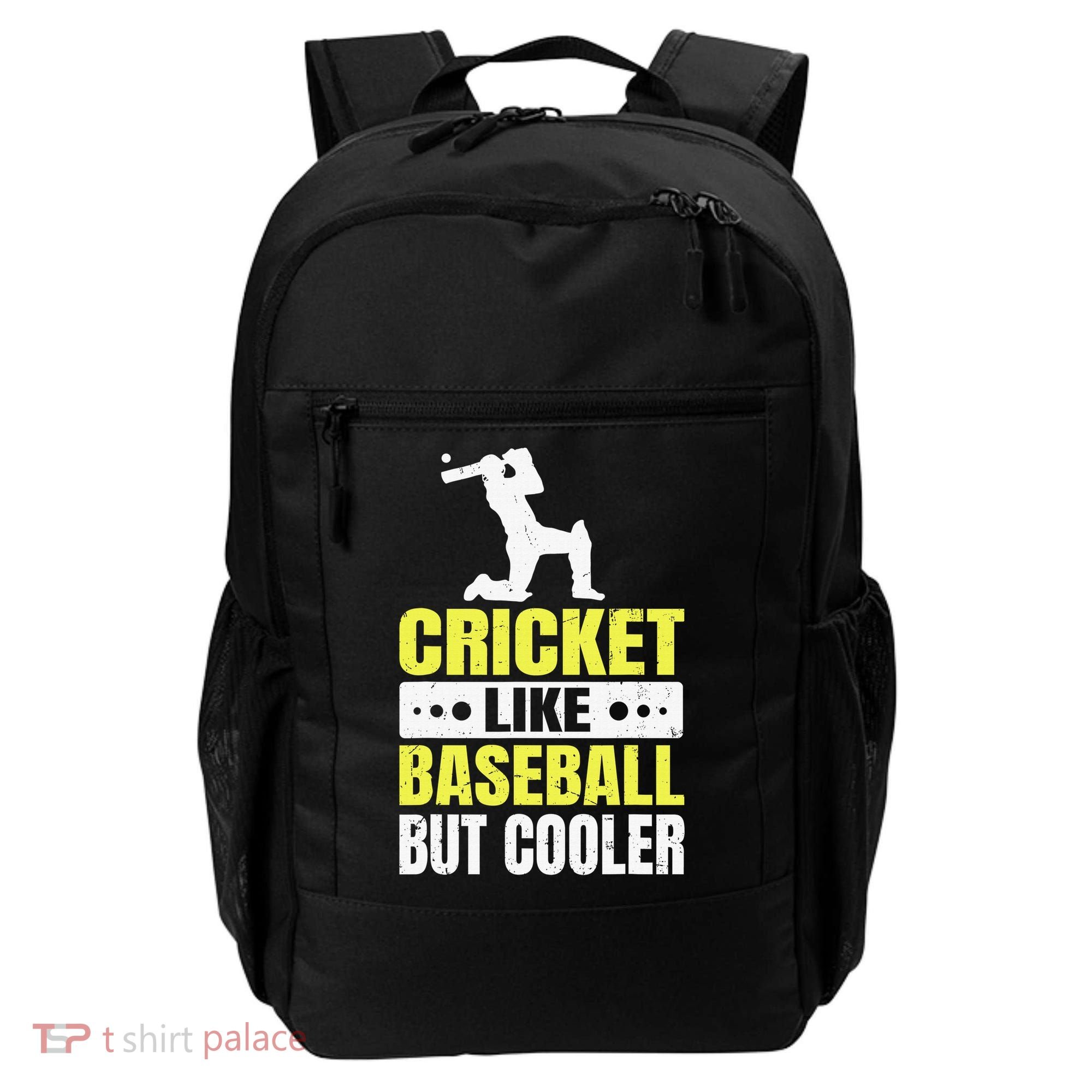 Cricket It’s Like Baseball But Cooler Funny Cricket Player Backpack