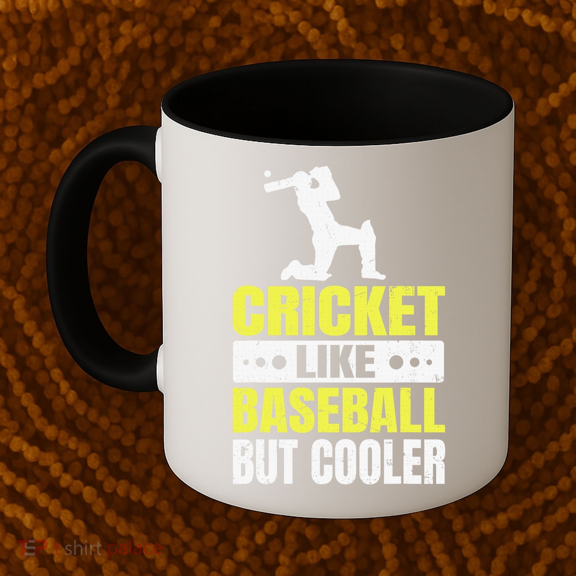 Cricket It’s Like Baseball But Cooler Funny Cricket Player Coffee Mug