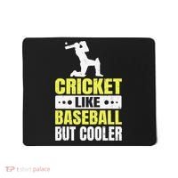 Cricket It’s Like Baseball But Cooler Funny Cricket Player Mousepad thumb 0