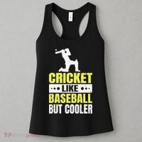 Cricket It’s Like Baseball But Cooler Funny Cricket Player Women's Tank Top thumb 3