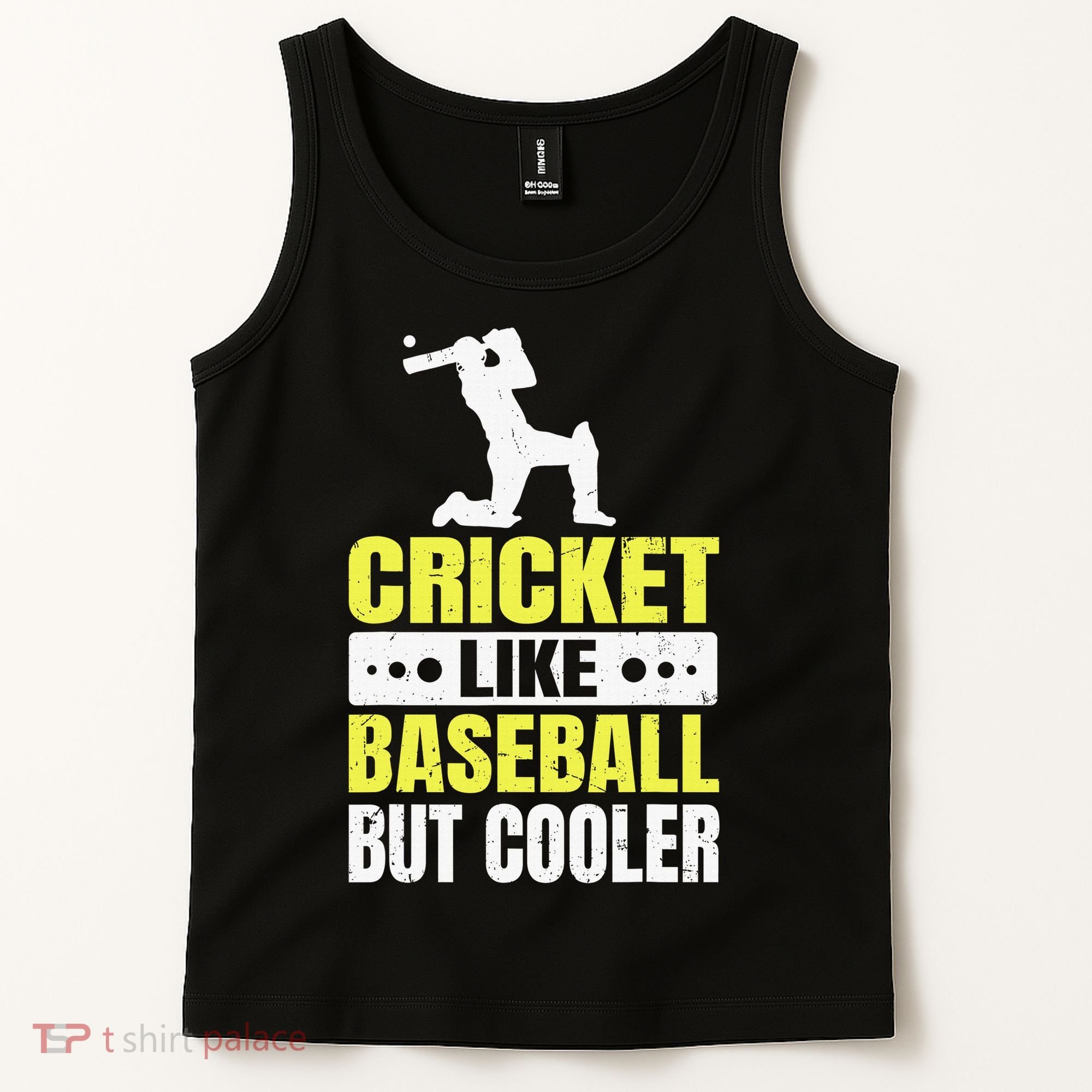 Cricket It’s Like Baseball But Cooler Funny Cricket Player Tank Top