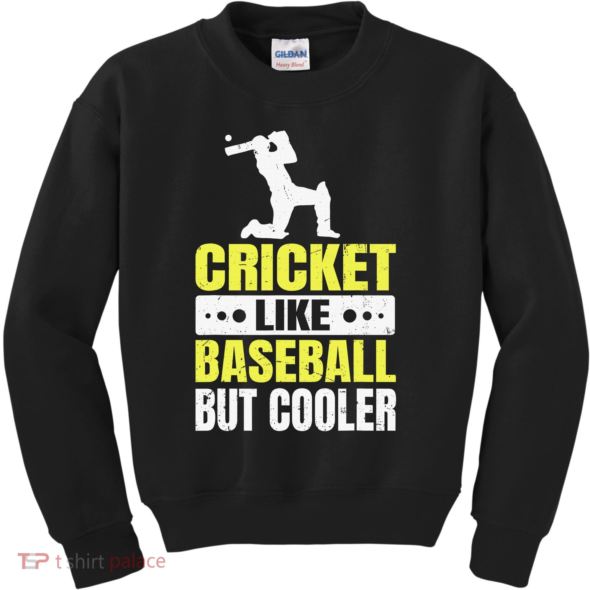 Cricket It’s Like Baseball But Cooler Funny Cricket Player Kids Sweatshirt