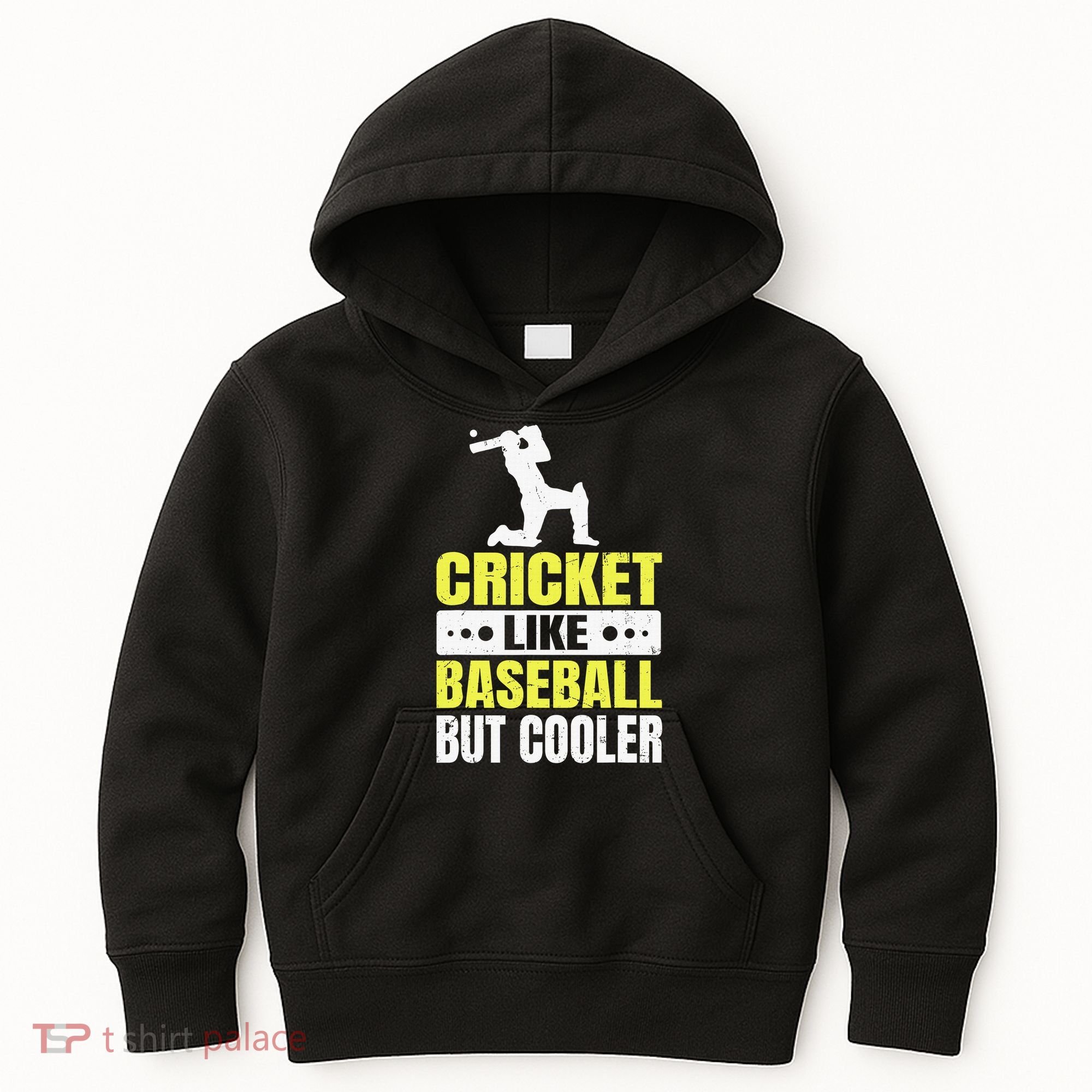 Cricket It’s Like Baseball But Cooler Funny Cricket Player Kids Hoodie