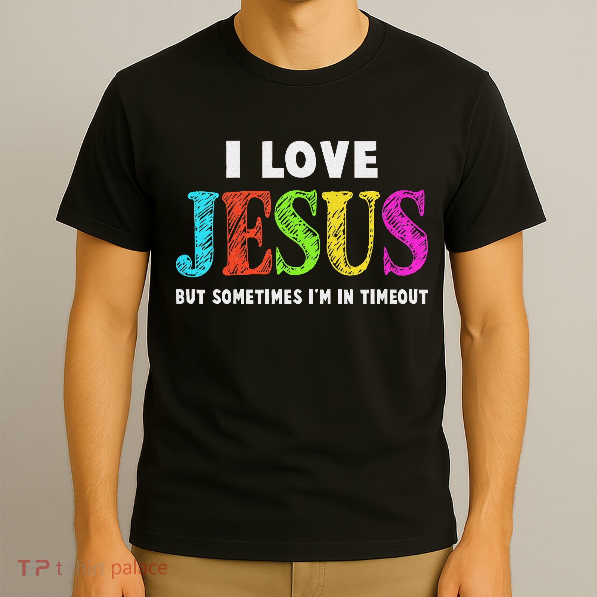 Cute I Love Jesus Christian Faith Gifts T-Shirt