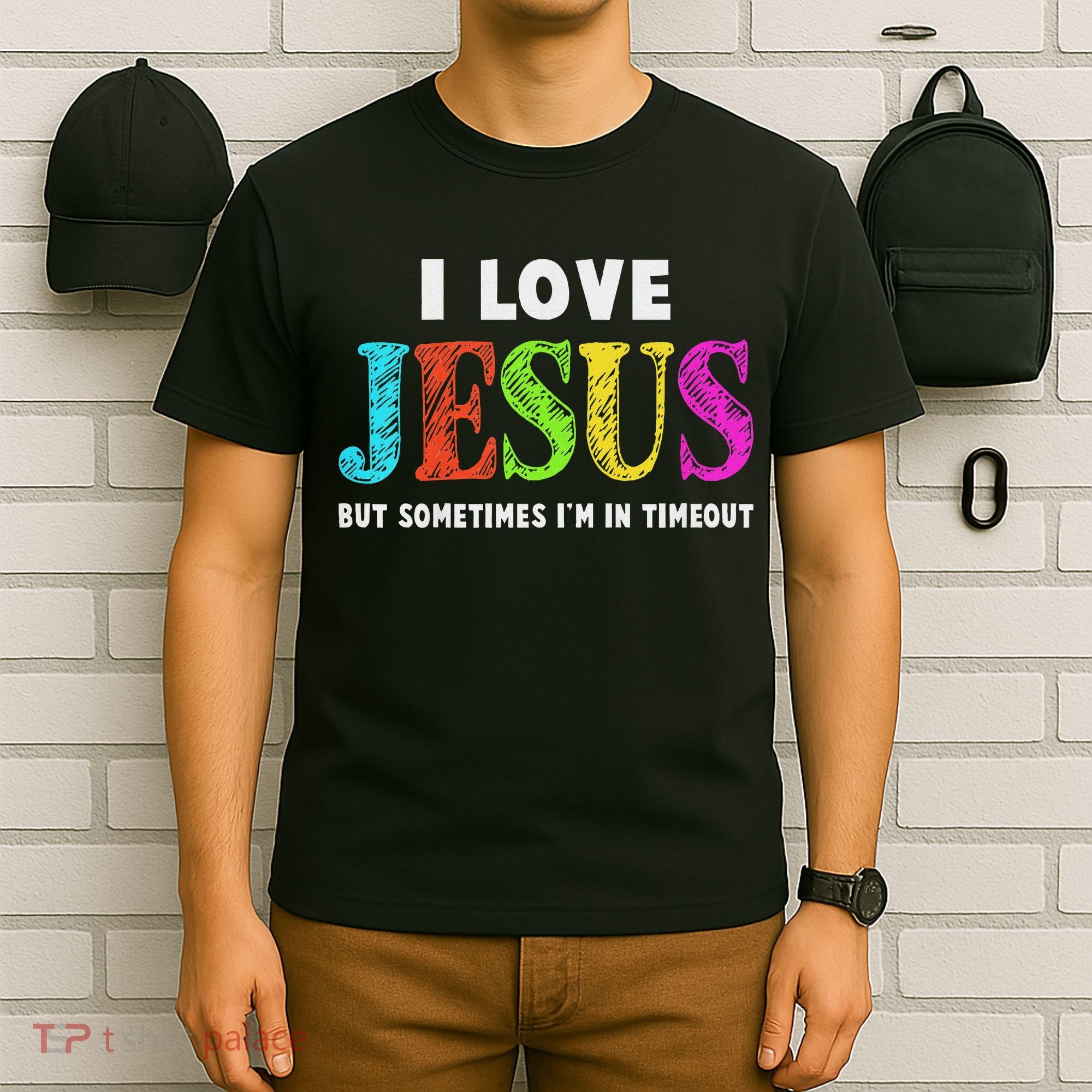Cute I Love Jesus Christian Faith Gifts T-Shirt