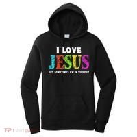 Cute I Love Jesus Christian Faith Gifts Women's Hoodie thumb 0