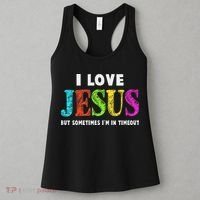 Cute I Love Jesus Christian Faith Gifts Women's Tank Top thumb 3