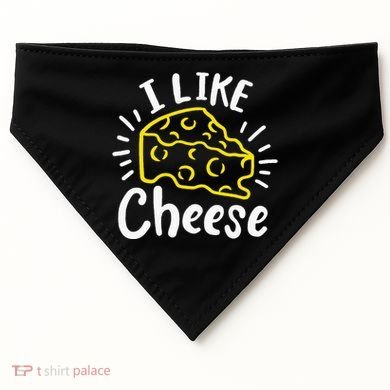 Cheese I Like Cheese USA-Made Doggie Bandana