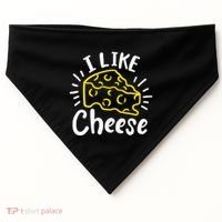 Cheese I Like Cheese USA-Made Doggie Bandana thumb 0