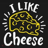 Cheese I Like Cheese USA-Made Doggie Bandana thumb 2