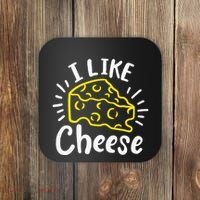 Cheese I Like Cheese Coaster thumb 0