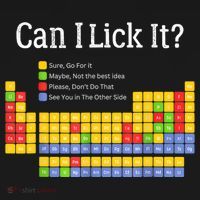 Can I Lick It Periodic Table Teacher Student  USA-Made Doggie Bandana thumb 2