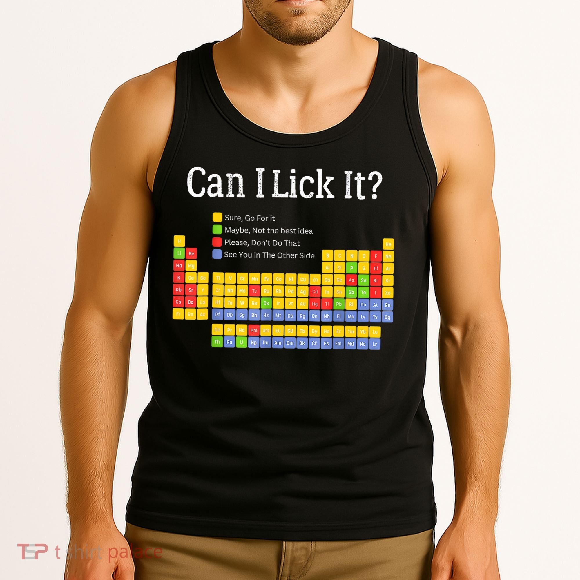 Can I Lick It Periodic Table Teacher Student  Tank Top