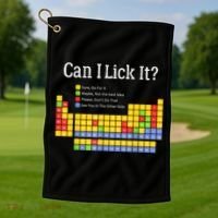 Can I Lick It Periodic Table Teacher Student  Golf Towel thumb 1