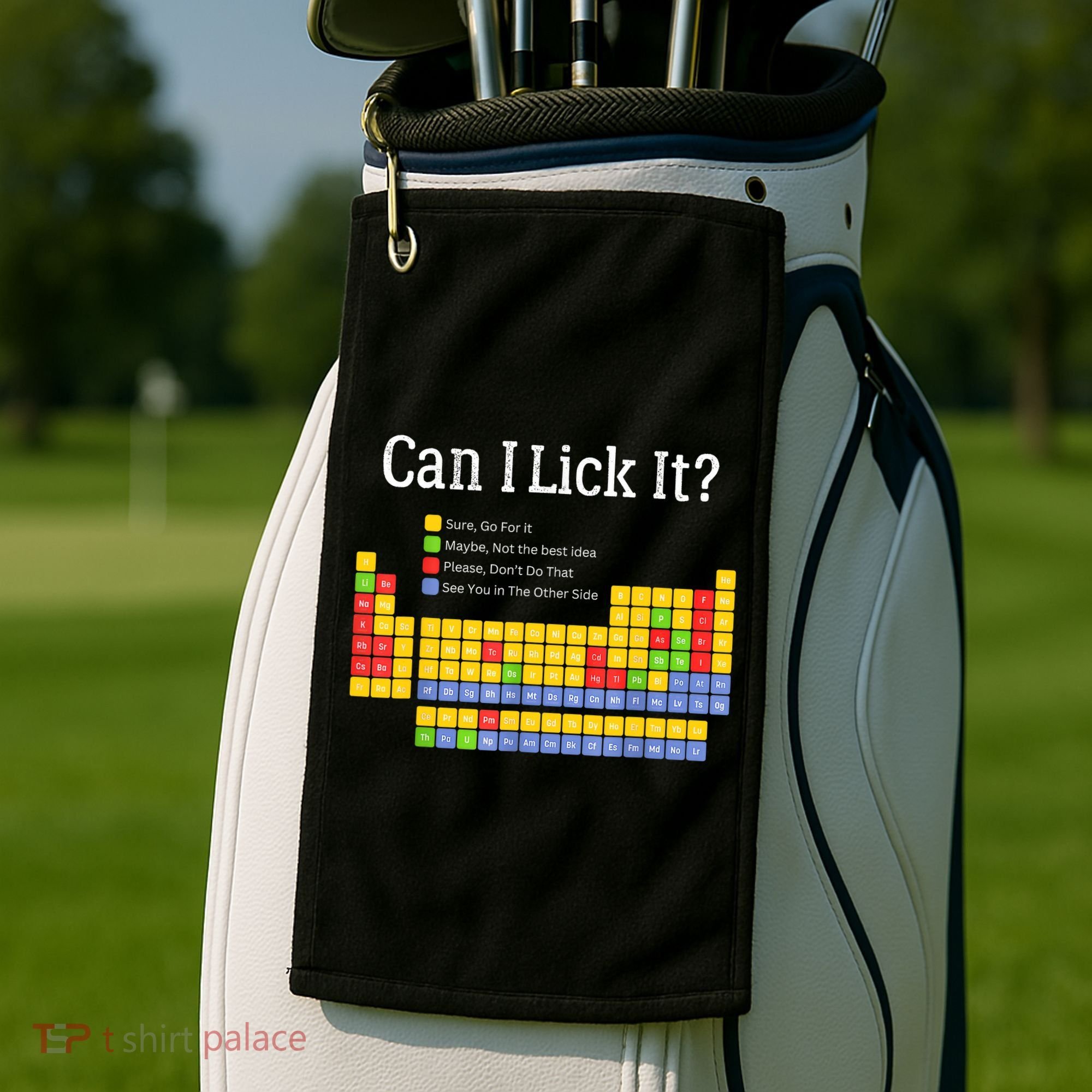Can I Lick It Periodic Table Teacher Student  Golf Towel