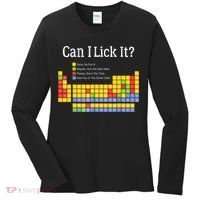Can I Lick It Periodic Table Teacher Student  Women's Long Sleeve Shirt thumb 0