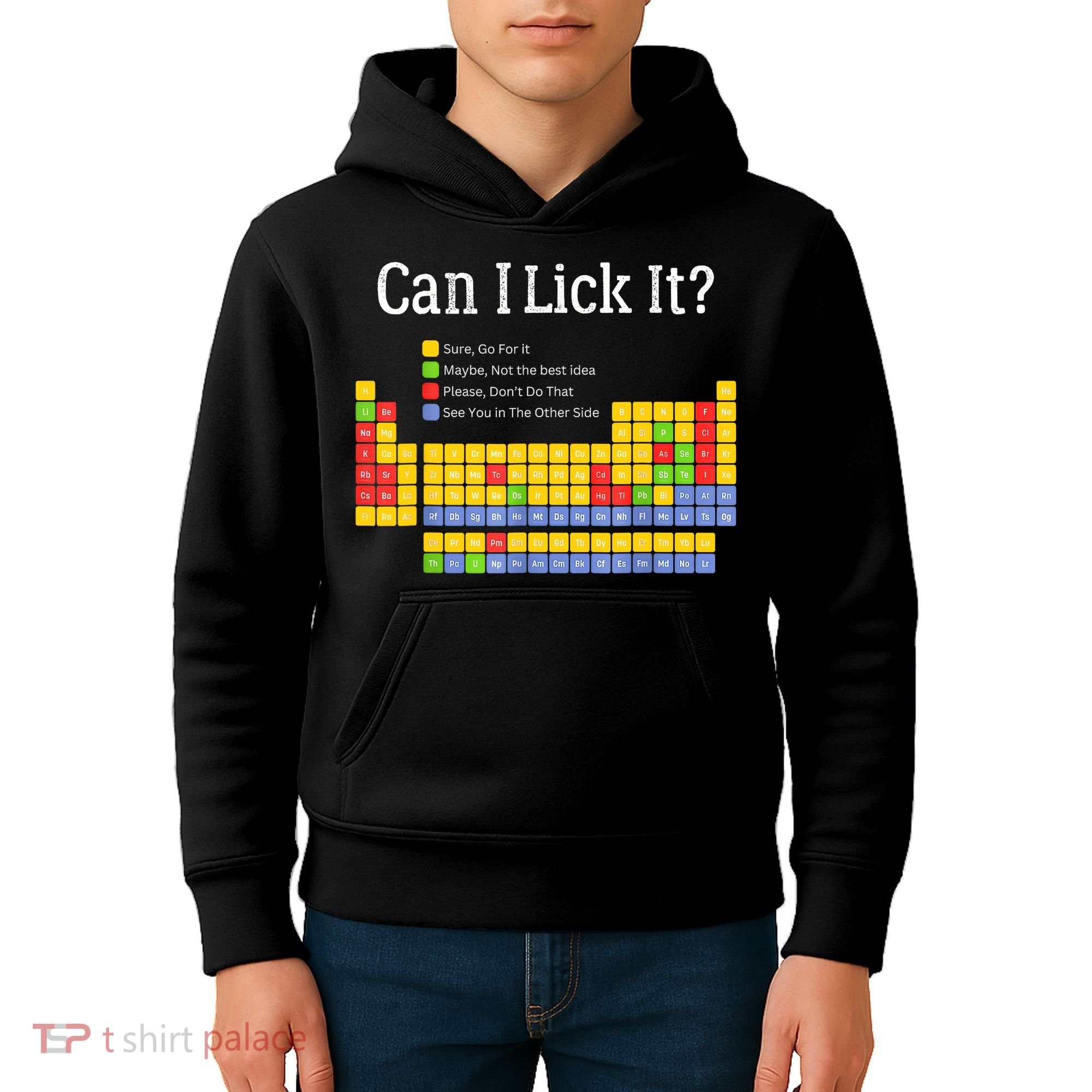 Can I Lick It Periodic Table Teacher Student  Kids Hoodie