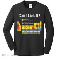 Can I Lick It Periodic Table Teacher Student  Kids Long Sleeve Shirt thumb 0