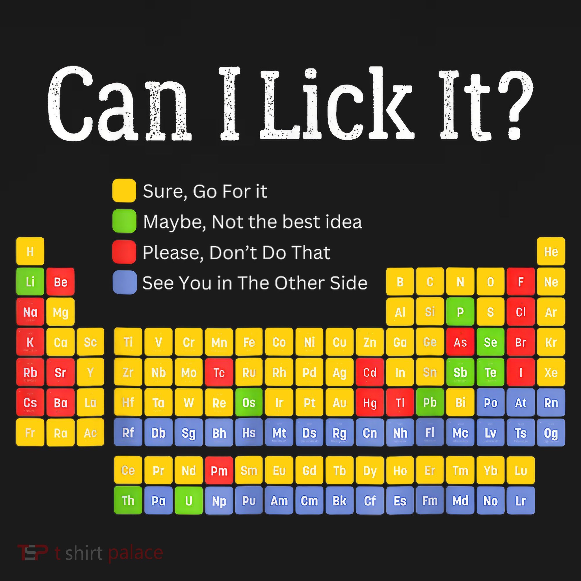 Can I Lick It Periodic Table Teacher Student  Kids Long Sleeve Shirt