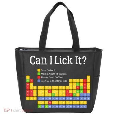 Can I Lick It Periodic Table Teacher Student  Tote Bag